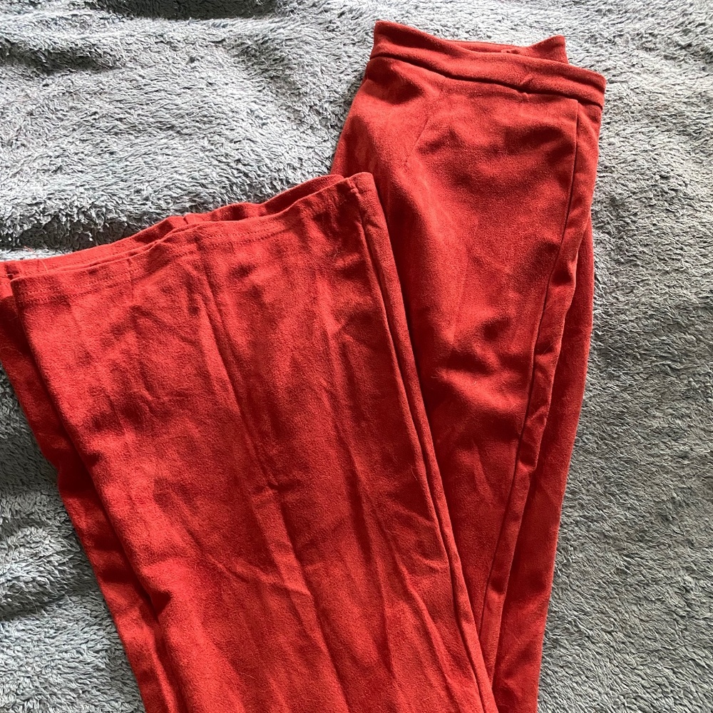 Super Soft Orange Flared Pants